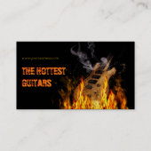 Warme Gitarren 🔥 🎸 Visitenkarte (Vorderseite)