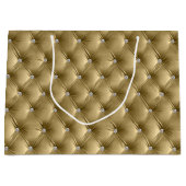Warme Gold Chic Imitate Velvet Große Geschenktüte (Vorderseite)