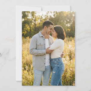 Warme goldene romantische Fotografie Einladung