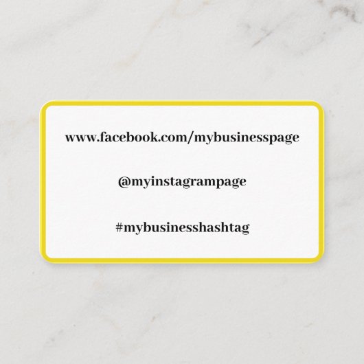 Warme goldene Sonnenblume Custom Visitenkarte (Rückseite)