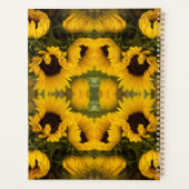 Warme goldene Sonnenblumen Eigener Text Planer (Rückseite)