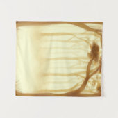 Warme goldene Waldlandschaft Malerei Wandteppich (Vorderseite (Horizontal))