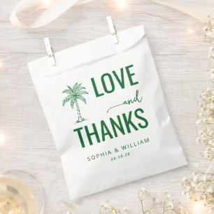 Warme grüne Palme Geschenktütchen