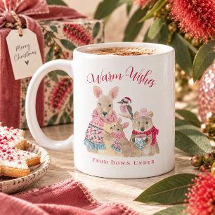 Warme Grüße aus Down Under Australisches Weihnacht Kaffeetasse