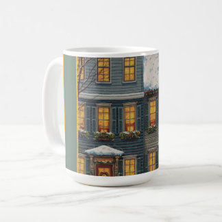 Warme Grüße von unserem Haus an Ihres  Kaffeetasse