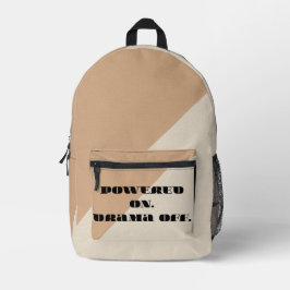 Warme Hafer- und Wolken-Weiß AI Print Cut Sew Bag Bedruckter Rucksack