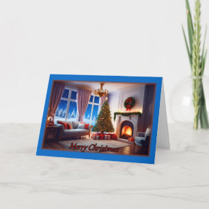 Warme Hearth Weihnachtskarte Karte