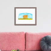 Warme Heimlandschaft Leinwanddruck (Insitu (Wohnzimmer))
