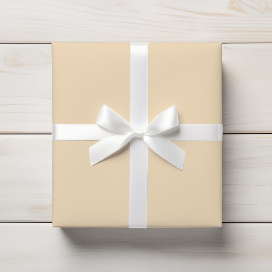 Warme, helle Vanilla Creme Beige Farbe Geschenkpapier