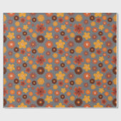 Warme Herbst-Blume nahtlos Herbst Geburtstage Geschenkpapier (Flach)