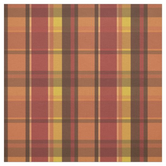 Warme Herbst-Farben Karo-Muster Stoff (Muster)