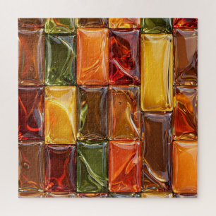 Warme Herbst-Glas-Mosaikfliesen - Glänzendes Berns Puzzle