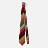 Warme Herbst Streifen Neck Tie Krawatte (Vorderseite)