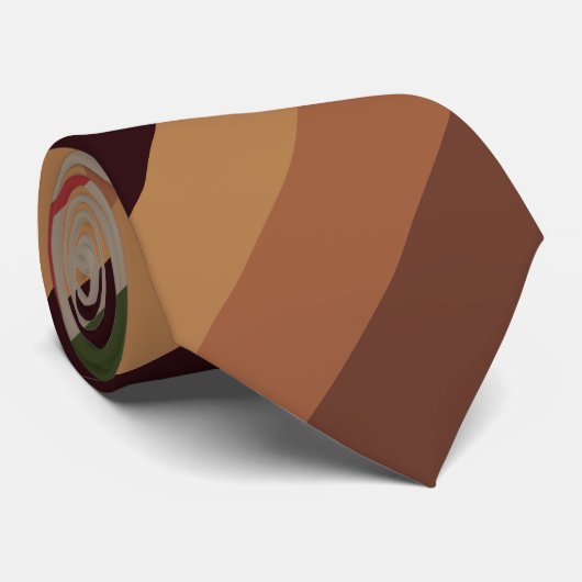 Warme Herbst Streifen Neck Tie Krawatte (Gerollt)