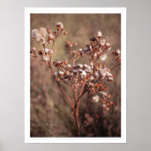 Warme Herbst Wildblume feminine Bauernmauer Kunst Poster (Vorne)