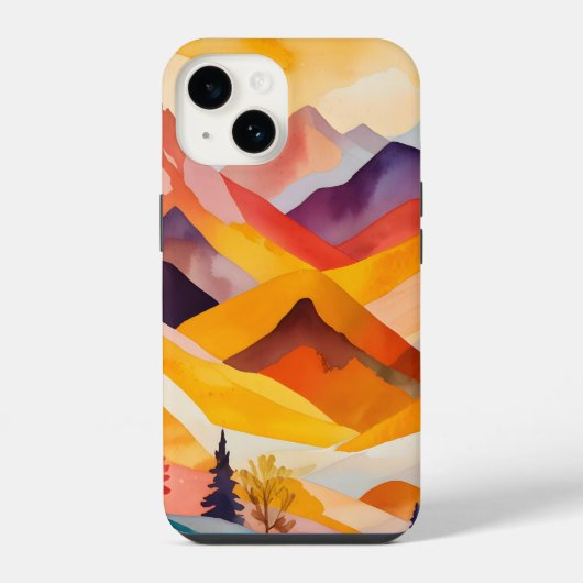 Warme Herbstberge iPhone Hülle (Rückseite)