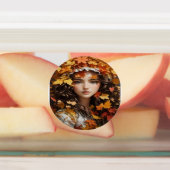 Warme Herbstblätter, magische Jahresgeschenke Etiketten (Befestigt)