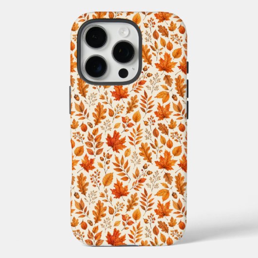 Warme Herbstblätter Nahtloses Muster Case-Mate iPhone Hülle (Rückseite)