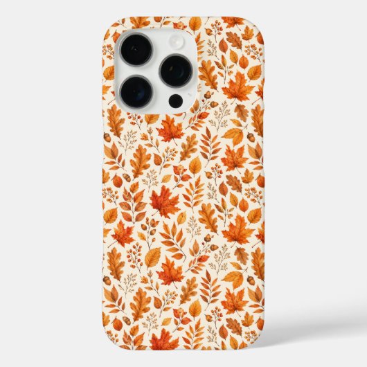 Warme Herbstblätter Nahtloses Muster Case-Mate iPhone Hülle (Rückseite)