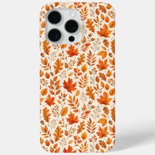 Warme Herbstblätter Nahtloses Muster Case-Mate iPhone Hülle