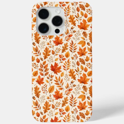 Warme Herbstblätter Nahtloses Muster Case-Mate iPhone Hülle (Rückseite)