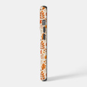 Warme Herbstblätter Nahtloses Muster iPhone Hülle (Linke Seite)