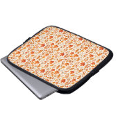 Warme Herbstblätter Nahtloses Muster Laptopschutzhülle (Vorne Knopf)
