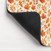 Warme Herbstblätter Nahtloses Muster Mousepad (Ecke)