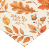 Warme Herbstblätter Nahtloses Muster Tischdecke (Schrägansicht)