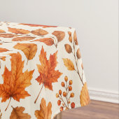 Warme Herbstblätter Nahtloses Muster Tischdecke (Beispiel)