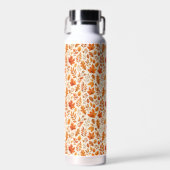 Warme Herbstblätter Nahtloses Muster Trinkflasche (Vorne)