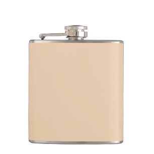 Warme Herbstblonde, solide Farbe, cremig beige Flachmann