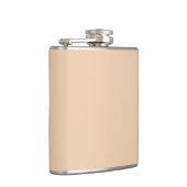 Warme Herbstblonde, solide Farbe, cremig beige Flachmann (Rechts)