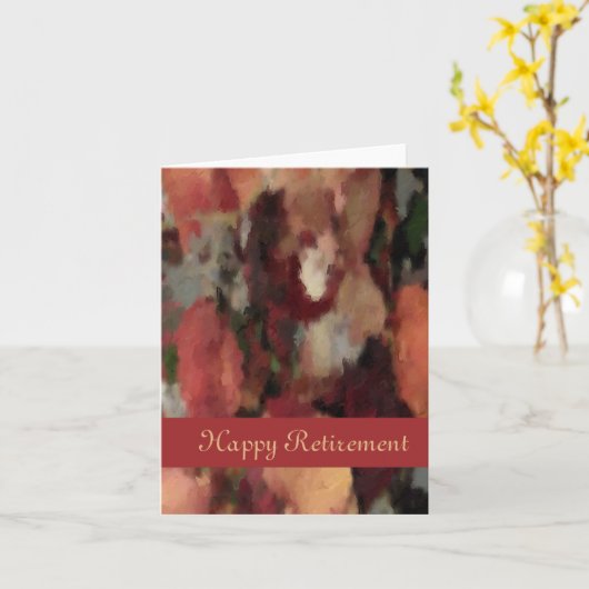 Warme Herbstfarben Karte (Gelbe Blume)