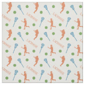 Warme Herbstfarben Lacrosse Player-Muster bei Frau Stoff (Muster)