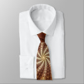 Warme Herbstfarben, moderne Abstrakte Fraktal Kuns Krawatte (Gebunden)