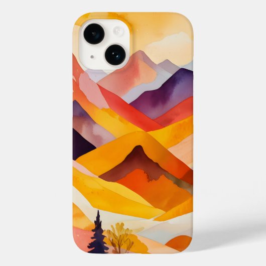 Warme Herbstgebirge Case-Mate iPhone Hülle (Rückseite)