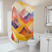 Warme Herbstgebirge Duschvorhang (Beispiel)