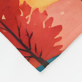 Warme Herbstgebirge Fleecedecke (Ecke)
