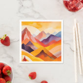 Warme Herbstgebirge Serviette (Beispiel)