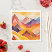 Warme Herbstgebirge Serviette (Beispiel)