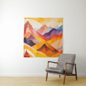 Warme Herbstgebirge Wandteppich (Beispiel)