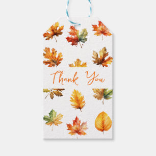 Warme Herbstlaub Vielen Dank Geschenkanhänger