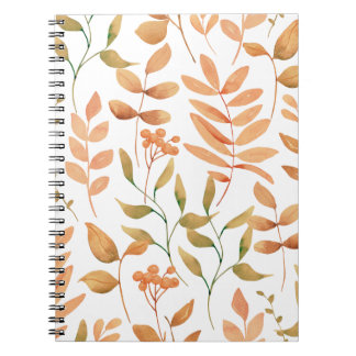 Warme Herbstleaves Notizblock