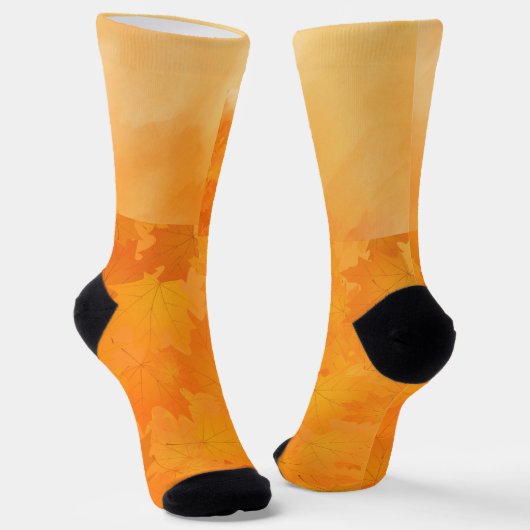 Warme Herbstleaves Socken (Gewinkelt)