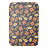 Warme Herbstuntergänge mit Blume Badematte (Vorderseite Vertikal)