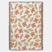 Warme Herbstuntergänge mit Blume Decke (Vorderseite Vertikal)