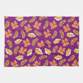 Warme Herbstuntergänge mit Blume Geschirrtuch (Horizontal)