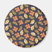 Warme Herbstuntergänge mit Blume Magnet (Vorne)