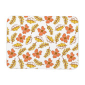 Warme Herbstuntergänge mit Blume Magnet (Horizontal)